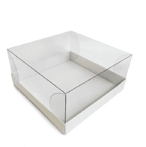 קרטון לעוגה - מכסה שקוף - 10 יחידות - 30X30