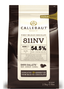 CALLEBAUT שוקולד קליבו 54.5% מריר 10 ק"ג אריזה מקורית