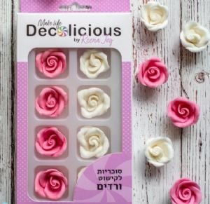 סוכריות לקישוט קאפקייקס \ עוגה - ורדים