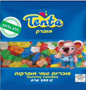 סוכריות גומי - דובונים 500 גרם - ללא גלוטן