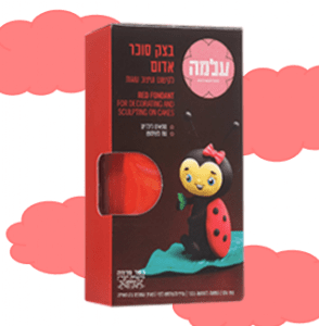 עלמה בצק סוכר אדום- 150 גרם