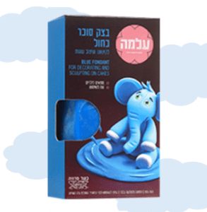 עלמה בצק סוכר כחול- 150 גרם
