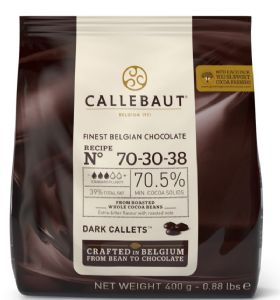 CALLEBAUT שוקולד קליבו 70.4% מריר- 1 ק"ג אריזה מקורית