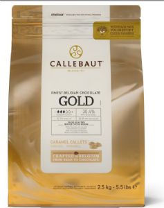 CALLEBAUT 30.4% שוקולד לבן גולד 200 גרם - מוצר בשקילה
