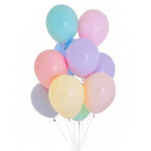 בלון פסטל צבעוני 10 יחידות