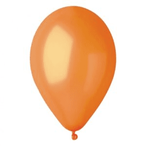 בלון מטאלי צבע כתום, 10 יח'