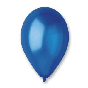 בלון מטאלי צבע כחול, 10 יח'