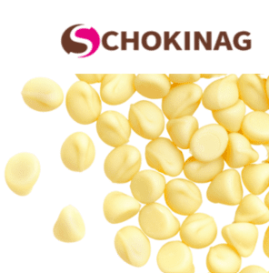 SCHOKINAG - שוקולד צ'יפס לבן - 1ק"ג - - מוצר בשקילה
